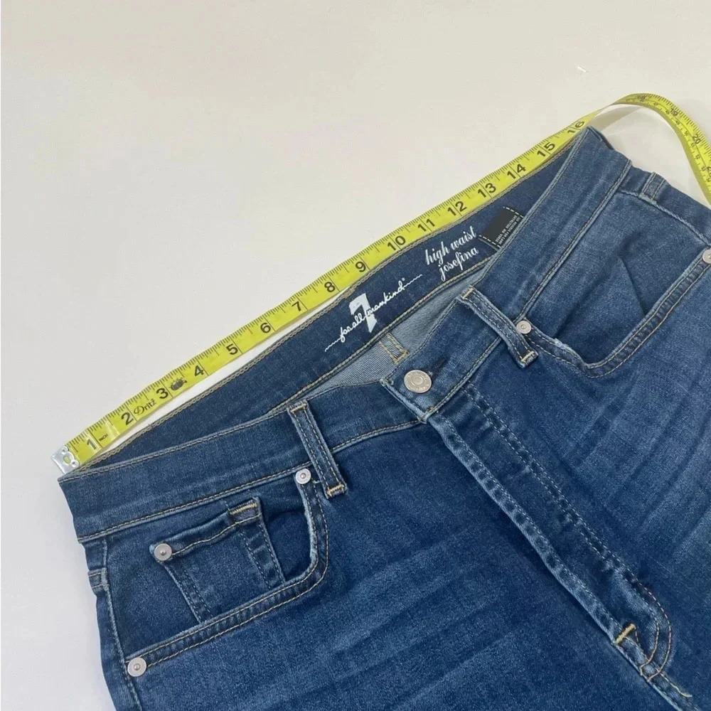 7 For All Mankind High Waist Josefina Jeans Size 32 - Picture 8 of 9